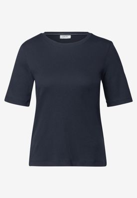 Cecil Basic Rippstruktur T-Shirt