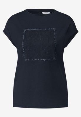 CECIL Shirt mit Glitter-Print