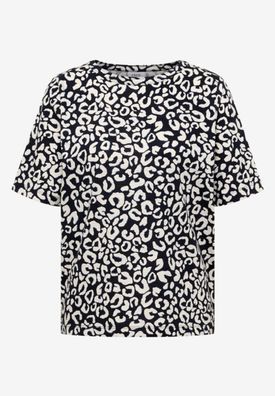 Cecil Shirt mit Boatneck und Leo-Print
