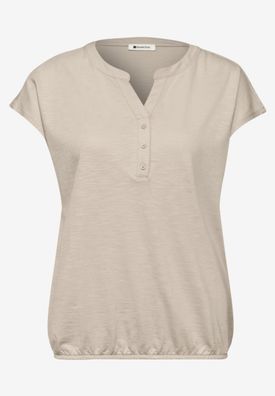 Street One Jerseyshirt mit Splitneck