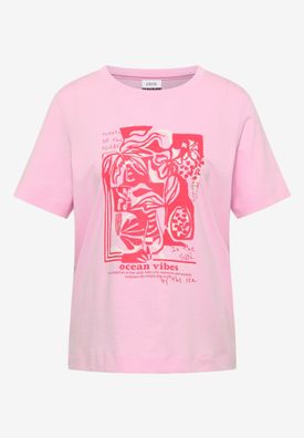 Cecil Shirt mit Rundhals und maritimem Print