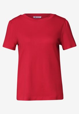 Street One T-Shirt mit gerafftem Ärmel