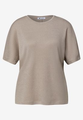 Street One Dropped Shoulder Shirt mit Glitzerdetails