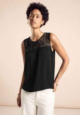 Street One Top mit Crochet Yoke