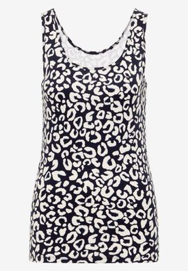 Cecil Top mit Rundhals und Leo-Muster Style Linda