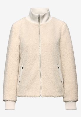 Street One Teddyjacke mit Strickkragen