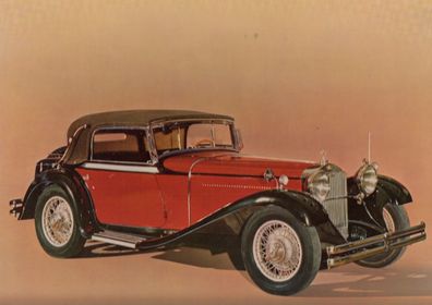 Mercedes Benz 370 S Mannheim , 1931 , Foto / Kunstdruck