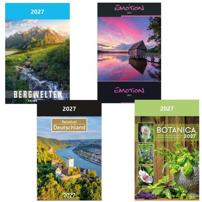 Bildkalender 2027 Wandkalender mit 12 Motiven Fotografie 375x240mm