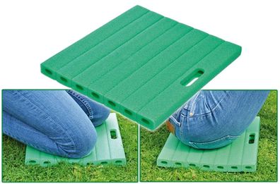 Kniekissen Knieunterlage Knieschutz Kniematte 35x30cm grün