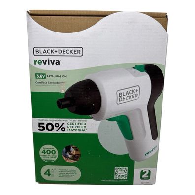 BLACK+DECKER reviva™ Akku-Schrauber 3,6V / 1,5Ah - REVSD4C