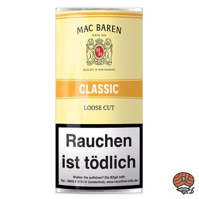 Mac Baren Classic Loose Cut Pfeifentabak 50g Pouch