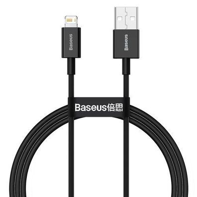 Baseus Superior USB-Lightning Kabel 2,4 A Schwarz 1m (CALYS-A01)