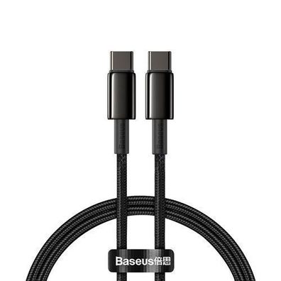 Baseus CATWJ-01 USB-C auf USB-C Ladekabel 100W, 5A, 1m, Schwarz