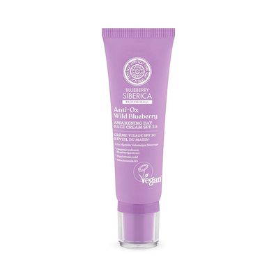 Natura Siberica Blueberry Siberica Vegane belebende Tagescreme mit LSF20, 50ml