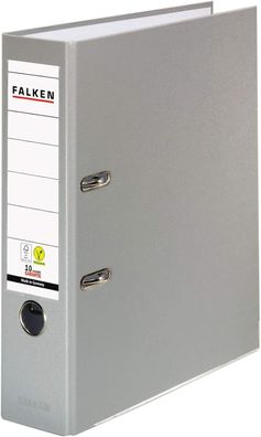 Original Falken PP-Color Kunststoff-Ordner. Made in Germany. 8 cm breit DIN A4 grau R