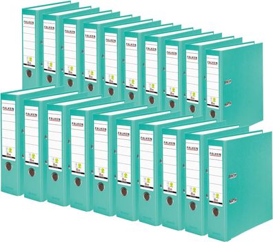 Original Falken 20er Pack PP-Color Kunststoff-Ordner. Made in Germany. 8 cm breit DIN