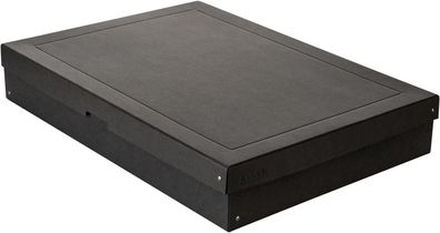 Original Falken PureBox Black. Made in Germany. 100 mm hoch DIN A2. Aufbewahrungsbox