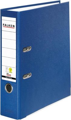 Original Falken PP-Color Kunststoff-Ordner. Made in Germany. 8 cm breit DIN A4 blau R