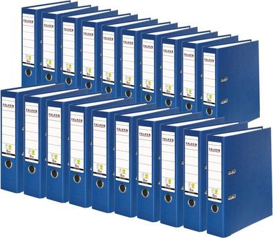 Original Falken 20er Pack PP-Color Kunststoff-Ordner. Made in Germany. 8 cm breit DIN