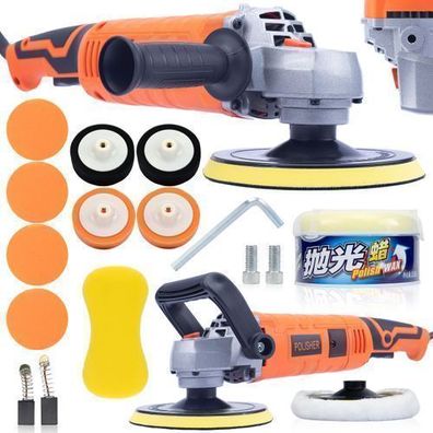Rosfix Set Poliermaschine Orange Butterfly – 2500W, 180mm, 7 Stufen, CE