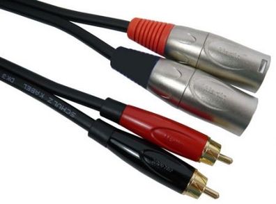 Schulz Audio-Kabel 2x Cinch/2x XLR m