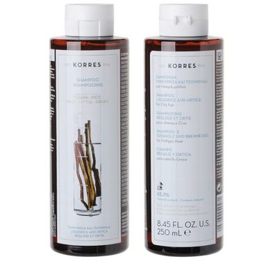 Korres Champao De Regaliz Y Ortiga cabello Graso 250ml