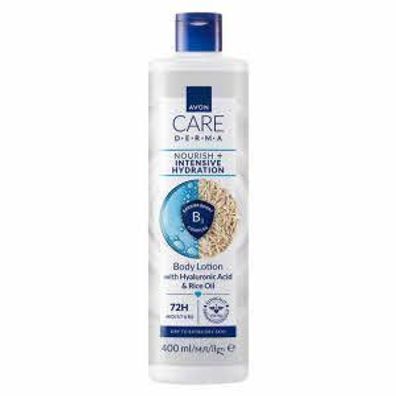 AVON care Derma Nourish+Körperlotion mit Hyaluronsäure & Reisöl