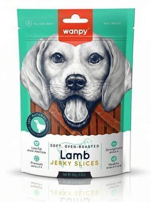 WANPY für Hunde: Lamb Jerky Slices 100 g