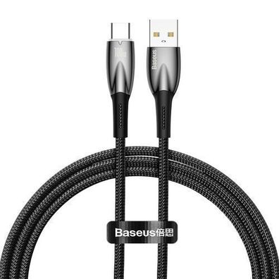 Baseus Glimmer Serie Hochgeschwindigkeits-Schnellladekabel USB-A zu USB-C 100W,