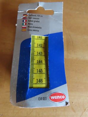 Maßband Qualitäts-Massband 150 cm gelb 134033 Wenco