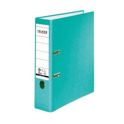 Falken Recycolor-Ordner - A4, 8 cm, türkis