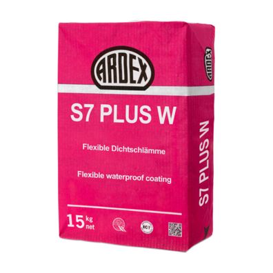 ARDEX S 7 PLUS W Flexibel Dichtschlämme 15kg weiß