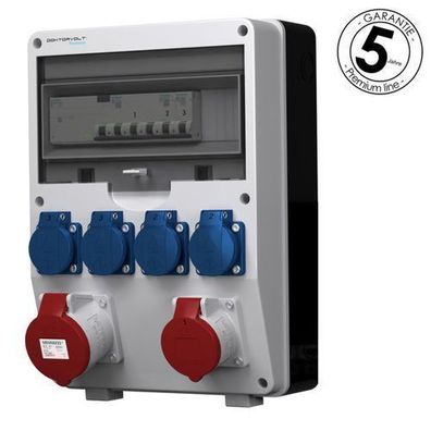 Stromverteiler pTD-S/ FI 32A 16A 4x230V Siemens und Mennekes Doktorvolt 4845