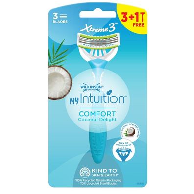 Einwegrasierer für Frauen My Intuition Comfort Coconut Delight 3 + 1 pc