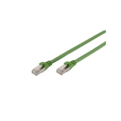 Digitus CAT 6A S/FTP Patchkabel, PUR (TPU), 15m, grün