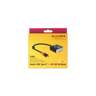 DELOCK Adapter USB/C St -> DVI Bu 4K 60Hz