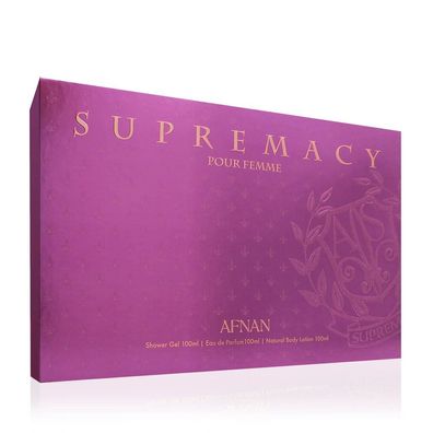 Afnan Ladies Supremacy Purple 3-teiliges Eau de Parfum Geschenkset