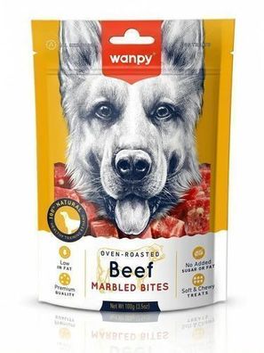 WANPY für Hunde – Beef Marbled Bites 100 g