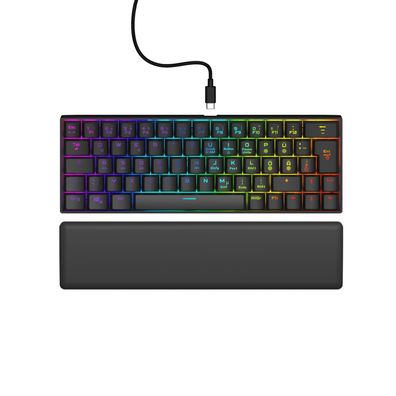 Hama Exodus 760, Kabelgebunden, USB, Mechanischer Switch, QWERTZ, RGB-LED, Schwarz