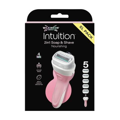 Wilkinson Sword Intuition Nourishing XL Pack Rasierer + 5 Ersatzklingen Damen