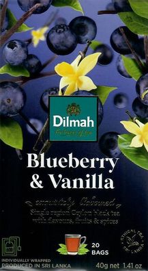 Dilmah Schwarzer Tee Blaubeere Vanille
