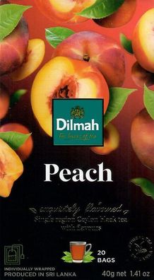 Dilmah Schwarzer Ceylon Tee Pfirsich Peach