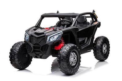 Elektro Buggy "Com 18"- 24V7A ,4x4- 2,4Ghz, Allrad+2 Sitzer+Ledersitz+EVA -Schwarz