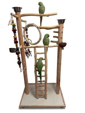 Freisitz HEAVEN kompl. Rotbuche, Papageienspielzeug, m. Wendeltreppe, euheit 2026