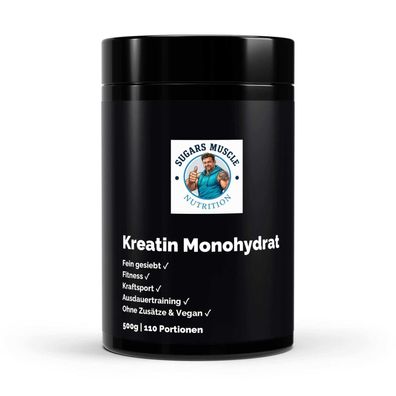 Kreatin Monohydrat - Geschmacksneutrales Pulver - 500 g