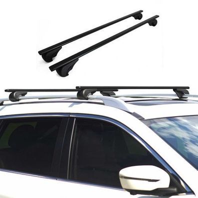 Dachträger Gepäckträger für Toyota Corolla Verso 2001-2009 Metall Schwarz 2x