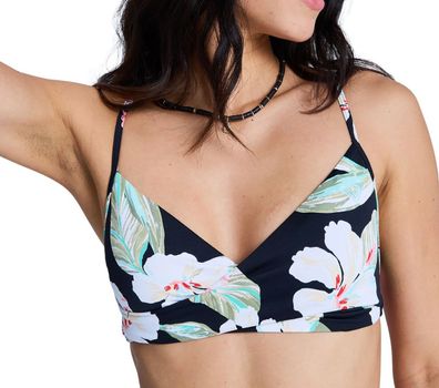ROXY Bikini Hose Essentials Wrap Bra anthracite spring charming - Größe: S