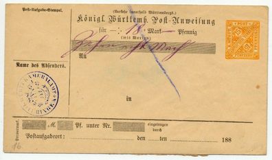 Württemberg Nr ADU16Ia Gebraucht Umschlag X73E912