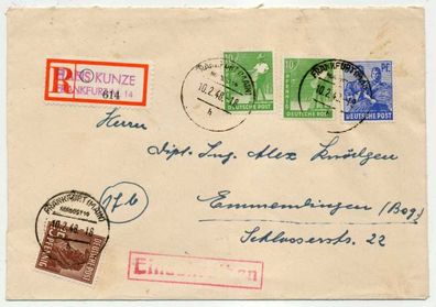 ALL. BES. GEM. AUSG Nr Diverse Einschreiben BRIEF X7C268E