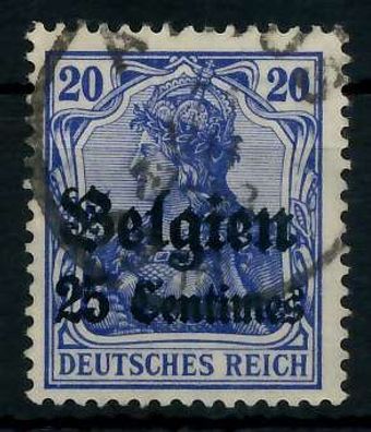 BES 1WK LP Belgien Nr 4II gestempelt X77B06A